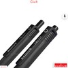 RADIUS Trixo Retractable Ballpoint Pens, BLACK, Fine Point (0.7mm), Pack