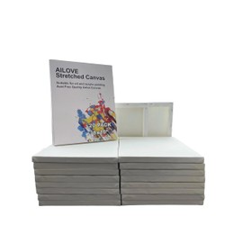 AILOVE Canvas Panels for Oil Painting, 20-Pack, 8 x 10 inches (White)