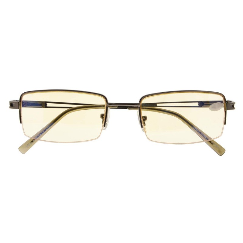 5-Pack Eyekepper Rectangle Metal Half-Rim Spring Hinges Reading Glasses Include