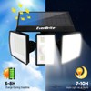EverBrite 2PK Solar Motion Sensor Lights, 3 Heads, IP65 Waterproof