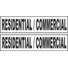 2-6x24 Residential/Commercial Real Estate Rider Sign Black