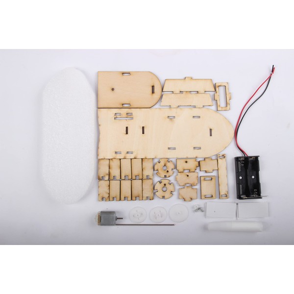 Wooden Moving Building Kit Educational Interactive Science and Technology Handmade