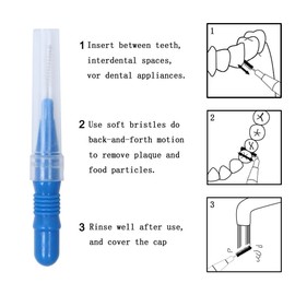 Interdental Brush (50 Counts) River Lake Toothpick Cleaners,Tooth Flossing Head Oral Dental Hygiene Brush,Tooth Cleaning Tool