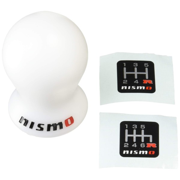 Nismo shift knob [DURACON made White] 10 & amp; 12mm common (for 5 / 6MT car) C2865-1EA04