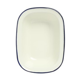 Wiltshire Enamel Oblong Pie Dish, 400 ml Capacity, Blue
