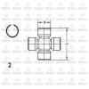 DANA Spicer Set of 2 x Blue Seal Spicer Universal