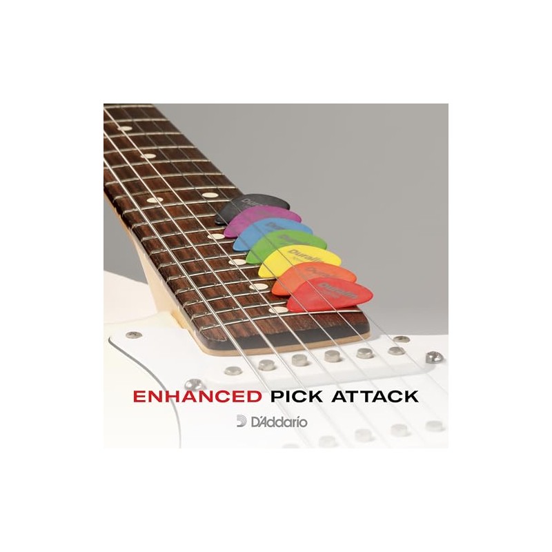 D'Addario Accessories Duralin - Púas de guitarra, tamaño mediano, 10