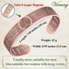 Vicmag Copper Bracelet for Men 9X Strength Magnetic 99% Pure