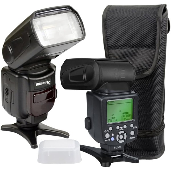 Ultimaxx’s Pro TTL Flash with LCD for Nikon D7500, D500,