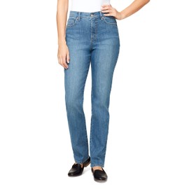 Gloria Vanderbilt Women's Amanda Classic High Rise Tapered Jean Standard, Hartford, 10 Long