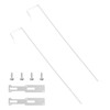 INCREWAY Over-The-Door Mirror Hanger, 2 Height Adjustable Door Mirror Hanger