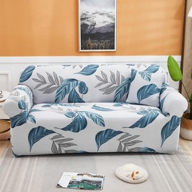 MIDODO Printed Couch Cover Stretch Sofa Covers Patterned Loveseat Slipcovers for 2 Seater Cushion Couch Love Seat Set (LM, 2 Seater/Loveseat)