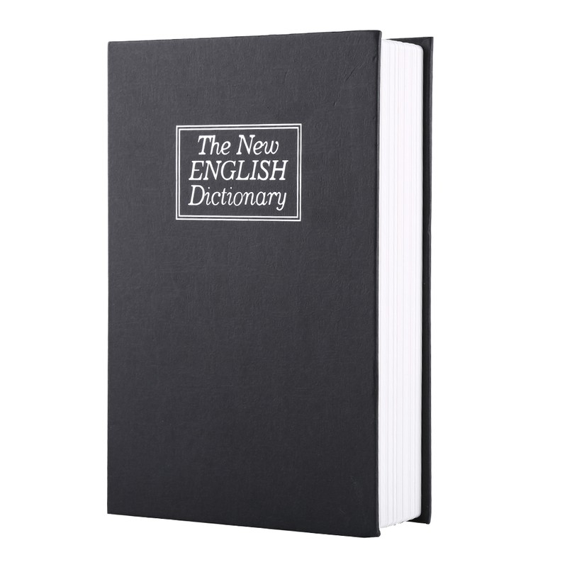 Creative English Dictionary Safe Box Money Jewelry Collection Storage Case