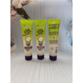 Garnier 3× Garnier Fructis Curl Sculpt Conditioning Cream Gel, Coconut Water, 5.1 oz