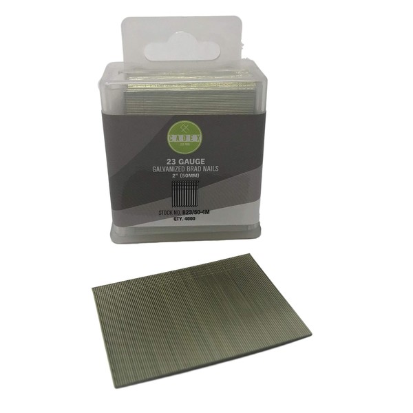 Cadex B23/50-4M 23-Gauge Brad Galvanized Brad Nails with 4000 Fasteners