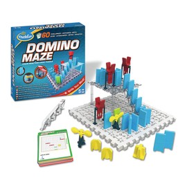 Think Fun 44001012 ThinkFun Domino Maze STEM Toy and Logic Game for Boys and Girls Age 8 and Up - Combines the Fun of Dominos With the Challenge of a Puzzle