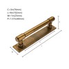 khtumeware 5 Pack 3 Inch(76 mm) Center to Center Antique
