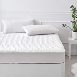 Pikolin Home – Cushioned Mattress Protector, Waterproof and Breathable, white, Lit 80-80 x 190/200 cm