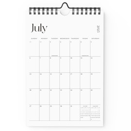 Cabbrix Mini Calendar 2025-2026 Wall Calendar, Vertical 6 x 9 inch Small Calendar from July 2025 to December 2026, Easy Planning Little Notepad Calendar for Wall, Desk, Bulletin Board, Simplified