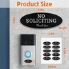 No Soliciting Sign for House 2 PCS Acrylic Set with