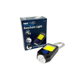 NextLED NT-6788 Heavy Duty Rechargeable Flashlight with Clip, Mini Keychain Hat Light, 400 Lumen, Spot/Flood 2 in 1, 5 Modes, Aluminum Body, Pocket Light, EDC Key Chain, LED Hard Hat Lights Clip on