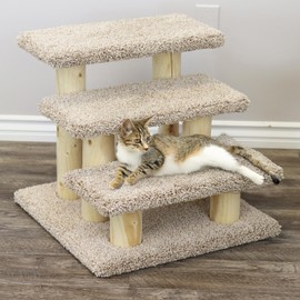 New Cat Condos 120223 Pet Stairs, Neutral, Large