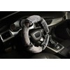 KAFEEK Diamond Fluffy Microfiber Plush Steering Wheel Cover with Bling