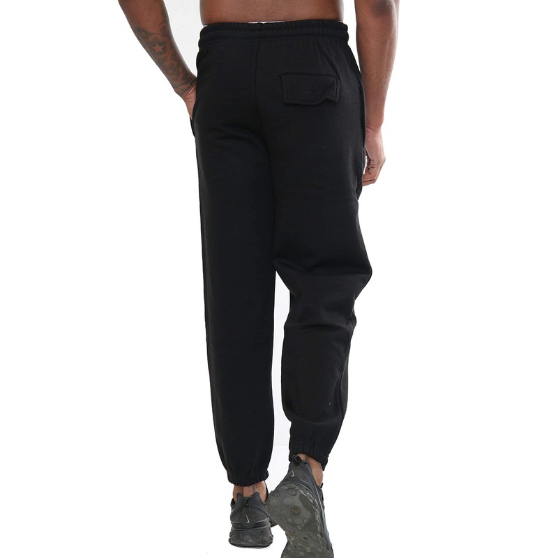 SKYTEX UK Mens Fleece Jogging Bottoms S-6XL (L, Black)