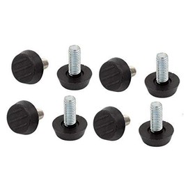 payanwin Furniture Levelers Screw On Furniture Adjustable Leveling Feet Glide Leveling Foot Adjuster for Leveling Feet M8 Thread (8pcs, 8mm x 20mm)