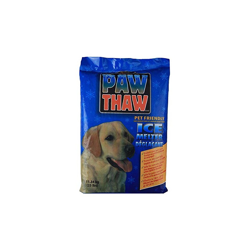 PESTELL 683051 Paw Thaw Ice Melt for Pets, 25-Pound Bag