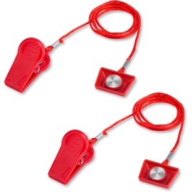 Tinoaly 2stk Laufband Magnet Sicherheitsschlüssel, Universell Not-Aus-Taste Ersatz mit Starkem Magnetverschluss für Die Meisten Laufbänder & Laufmaschinen Sicherheitszubehör