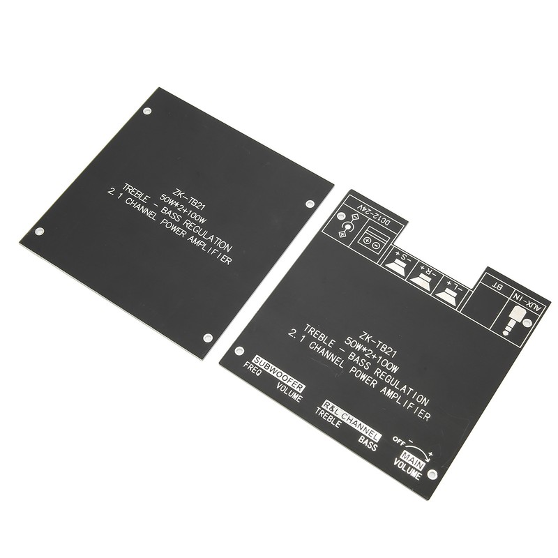 2x50W Bluetooth 5.0 Stereo Sound Receiver Amplifier Board 2.1Channel Subwoofer