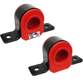 Suspension Dudes - Soporte estabilizador de barra estabilizadora delantera de 4 piezas + kit de buje para 4WD F-250, F-350, F-450, F-550 1999-2006, K80201 bujes fabricados en Estados Unidos, barra de 32 mm