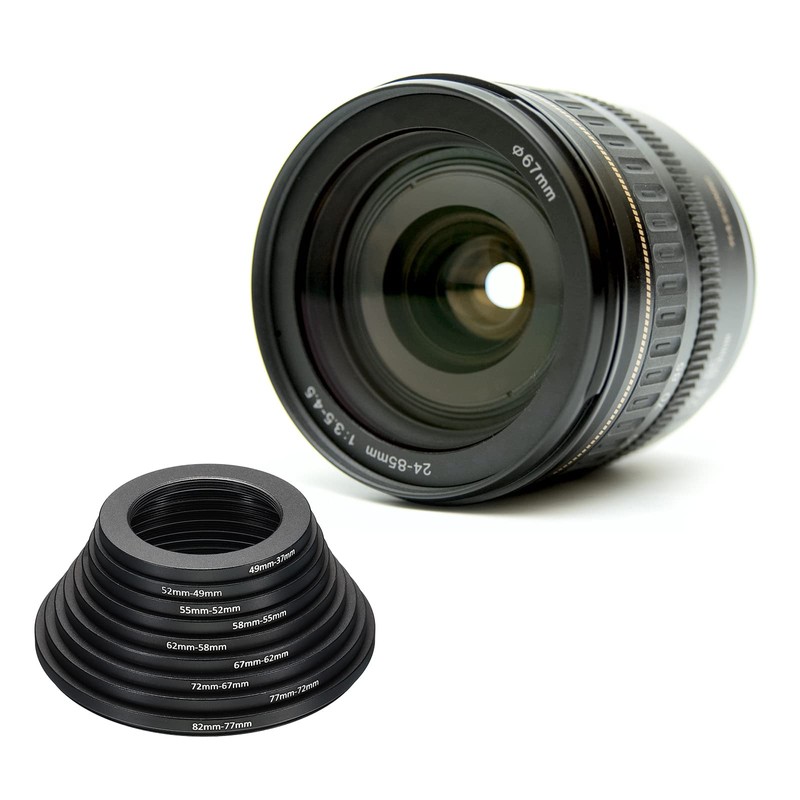 PATIKIL 9 Pack Step Down Ring Set 49-37mm 52-49mm 55-52mm