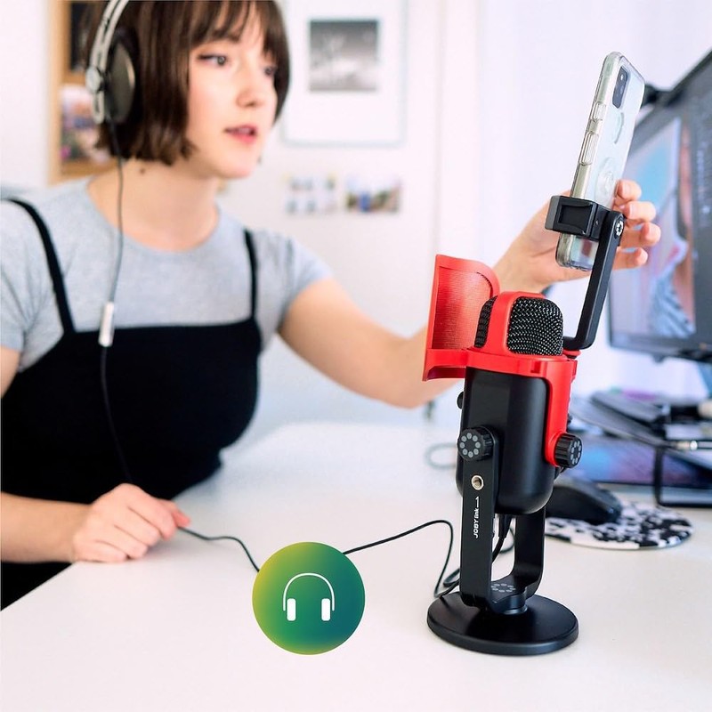 JOBY Wavo POD USB Condenser PC Microphone for Podcasting, Streaming,