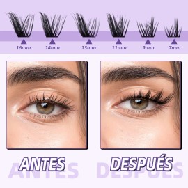 Kit De Extensiones De Pestañas Fox Eye A Wispy Diy Bq Lash