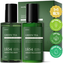 Marchen Homme Water Green Tea Skin + Lotion 200ml Set Men's Basic Skincare Moisture / 옴므 워터 그린티 스킨 + 로션 200ml 세트 남자 남성 기초 화장품 수분