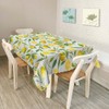 Walmsco Tablecloth Green Leaves Yellow Lemon Decor For Dining Room