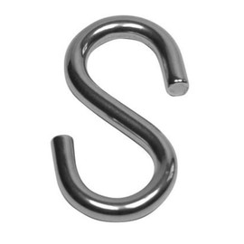 Pack of 50 S-Hooks Symmetrical Galvanised Steel 40 mm No. 2