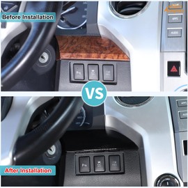 Aunginsy Central Control Dashboard Panel Strips Trim Compatible with Toyota Tundra 2014-2021 Pickup Truck Center Console Dash Board Molding Panel Decorative Cover Protection ABS Interior Accessories