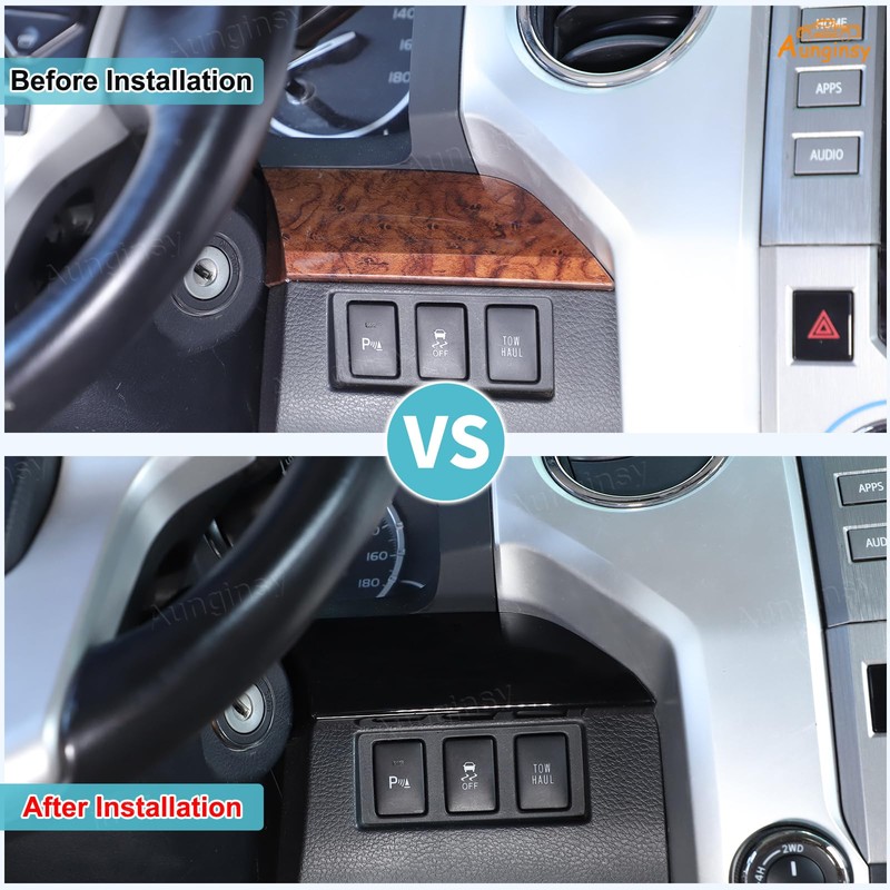 Aunginsy Central Control Dashboard Panel Strips Trim Compatible with Toyota