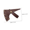 CAXUSD Leather Hatchet Cover for Camping Axes Outdoor Protective Sleeve