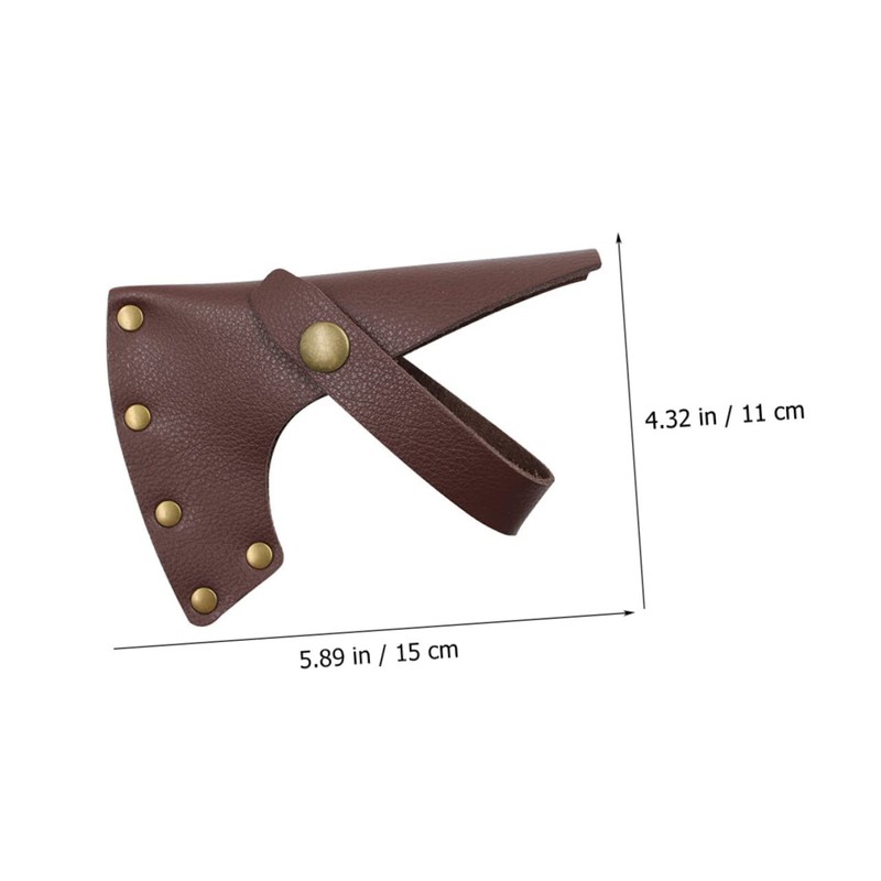 CAXUSD Leather Hatchet Cover for Camping Axes Outdoor Protective Sleeve
