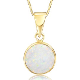 14K Gold Opal Pendant for Women - Solid Gold Pendant - Dainty Gold pendant - Gold Pendant - Everyday Pendant for Women - Gold Dainty Pendant for Women - Opal Jewelry