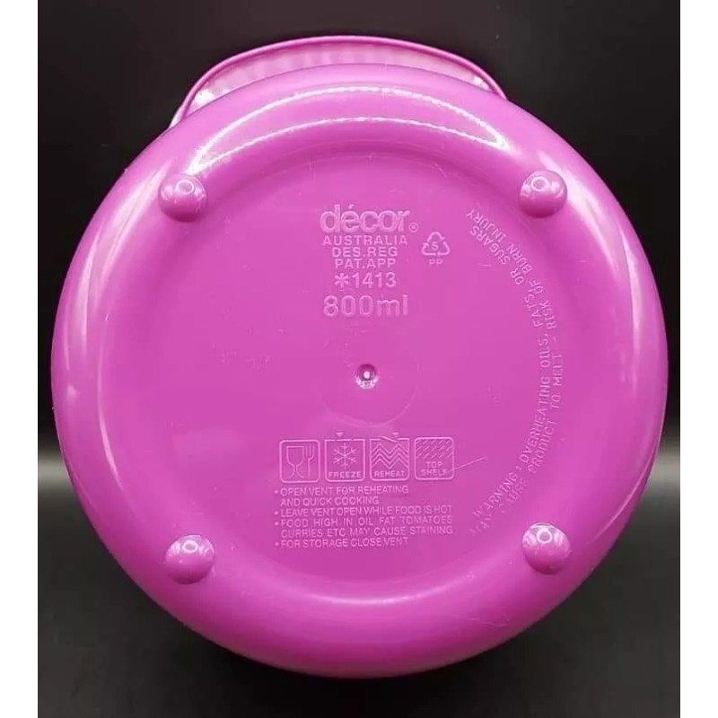 Decor Décor Microsafe 800 Ml Reheating Quick Cooking Bowl PURPLE