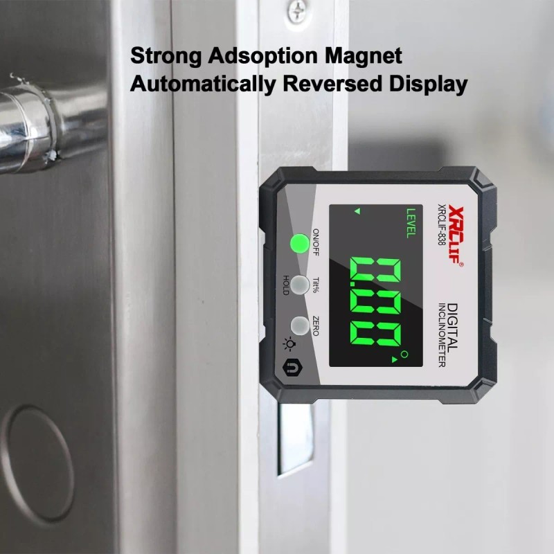 XRCLIF Nivel Digital Inclinómetro De Medición De 360 ° Con