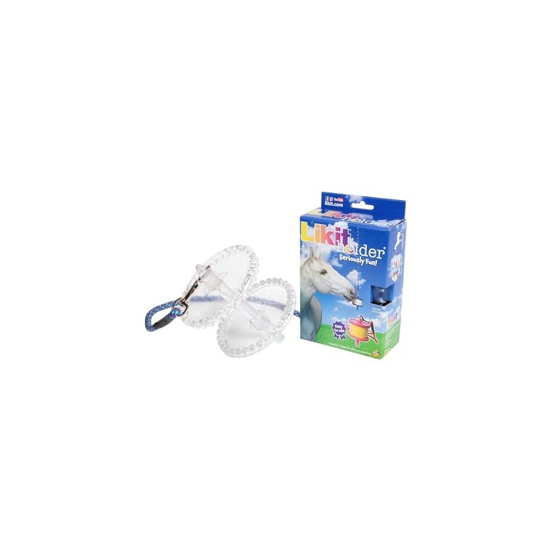 Likit Holder Clear Glitter | Stable Toy for Horses, use