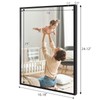 16x24 Inch Poster Frame, Plexiglass, Set of 2, Black Snap