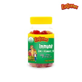 Kkumi Bite Immune Zinc + Vitamin C, D 60 gummies 1 bottle