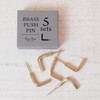 Horn Please by Recreational Vehicle BRASS Push Pin L Hook